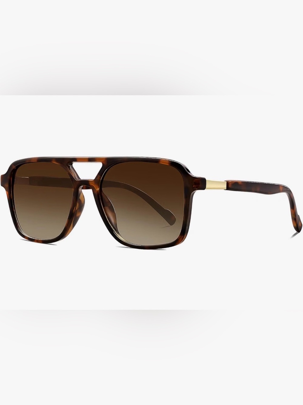 Retro Aviator Sunglasses for Women or Men Trendy Square Plastic Shades